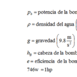 ¿Cómo calcular la potencia de una bomba para agua?